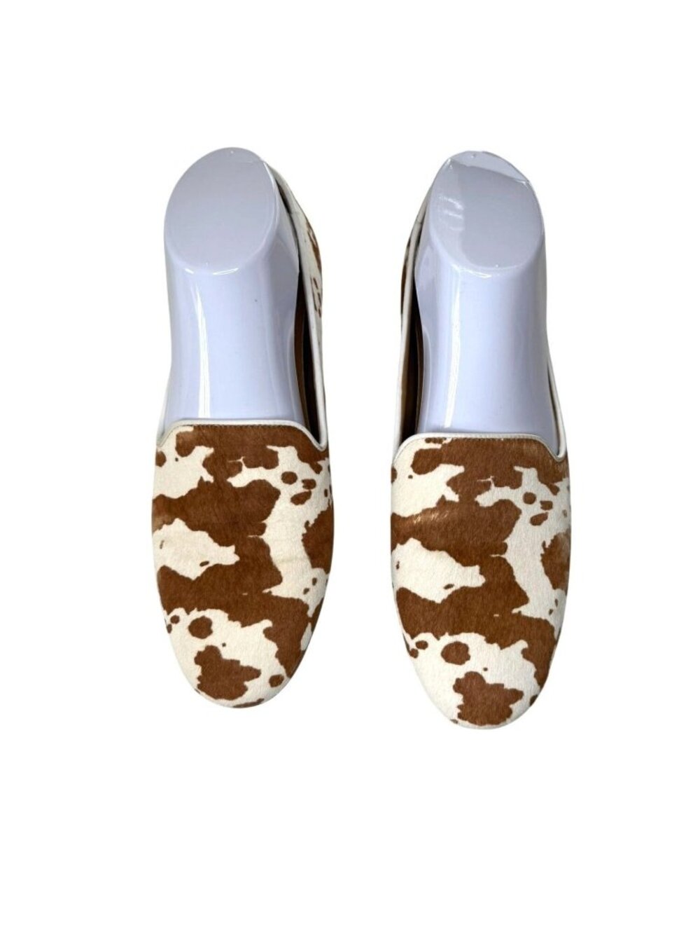 Vionic Cow Print Hair-On Upper Slip-On Loafers W 7.5